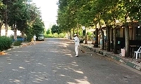نظافت خیابان ها و هرس فضای سبز در وادی دولت آباد مورخ 26 تیر