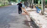 نظافت خیابان ها و داخل قطعات وادی دولت آباد مورخ 4 تیر