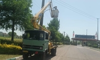 تعویض کامل روشنایی معابر وادی دولت آباد مورخ 11 خرداد 